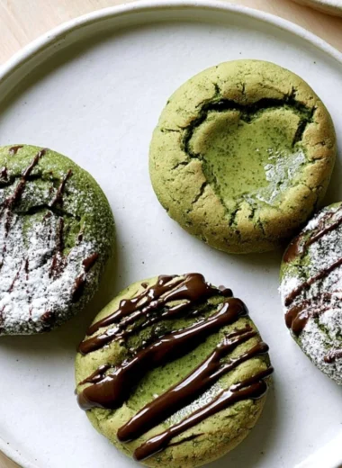 Chewy matcha mochi bites, a delicious green tea treat.