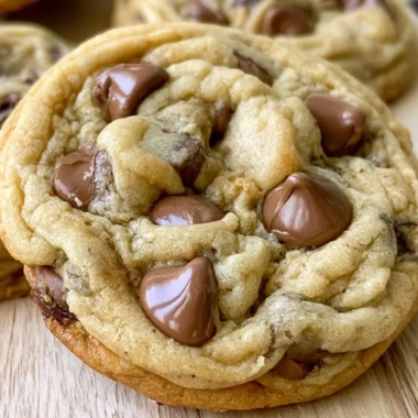 Homemade Crumbl chocolate chip cookies on a baking sheet
