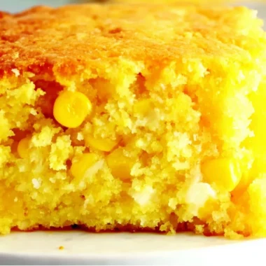 Delicious Easter Corn Casserole served in a baking dish