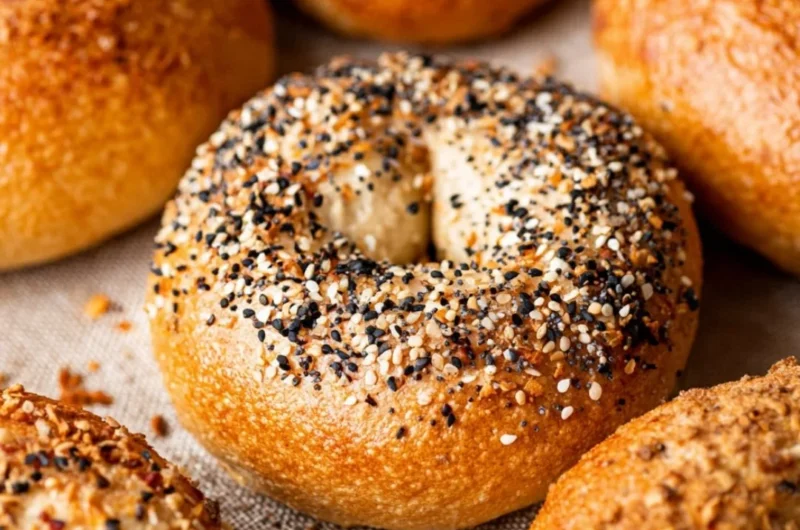 Delicious easy homemade bagels fresh out of the oven