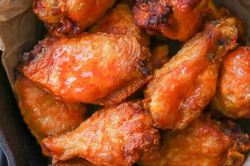 Delicious homemade buffalo wings with spicy sauce and crispy texture