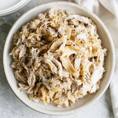 Delicious shredded chicken for meal prep and recipes