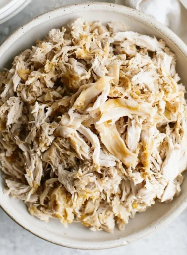 Delicious shredded chicken for meal prep and recipes