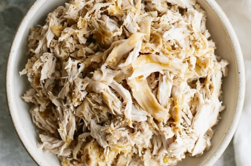 Delicious shredded chicken for meal prep and recipes