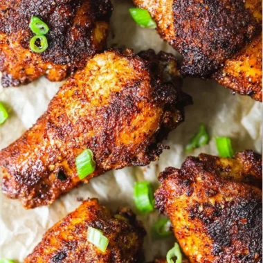 Delicious smoked chicken wings with a crispy exterior and smoky flavor