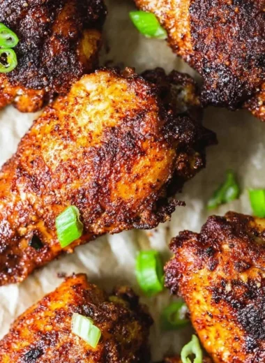 Delicious smoked chicken wings with a crispy exterior and smoky flavor