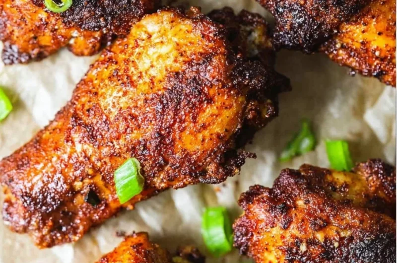 Delicious smoked chicken wings with a crispy exterior and smoky flavor