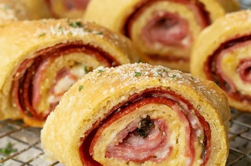 Delicious Cozy Stromboli with melted cheese and savory fillings