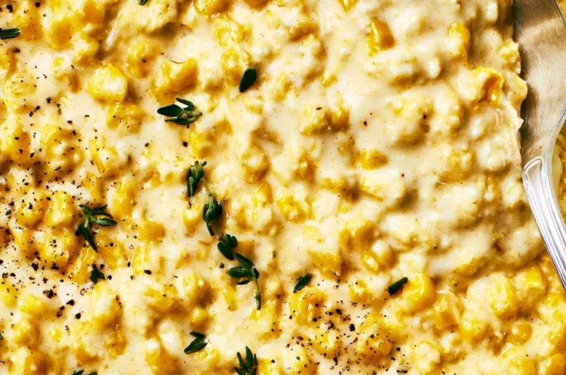 Delicious bowl of creamy creamed corn, perfect for fall meals
