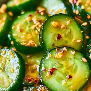 Easy Asian cucumber salad with fresh vegetables and dressing
