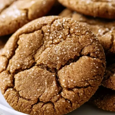 Delicious bakery style molasses cookies with a soft and chewy texture