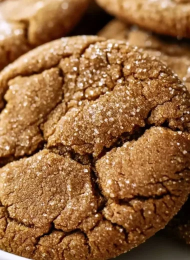 Delicious bakery style molasses cookies with a soft and chewy texture